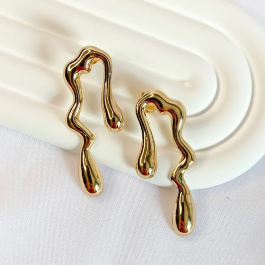 Lava Drop Long Earings