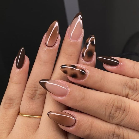 Leopard print ombre